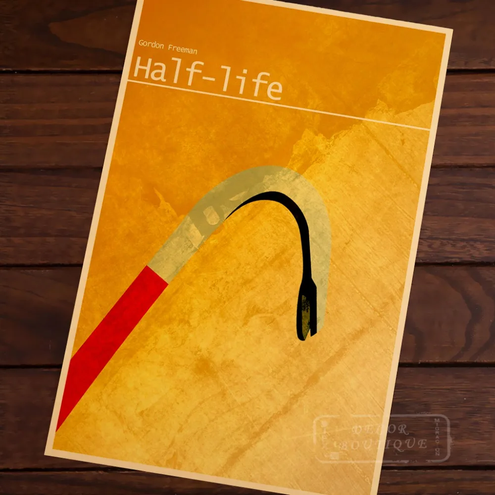 Half Life минимализм сюрреалистичность искусство Винтаж Ретро Холст Живопись Плакат DIY стены дома Бар плакаты домашний Декор подарок