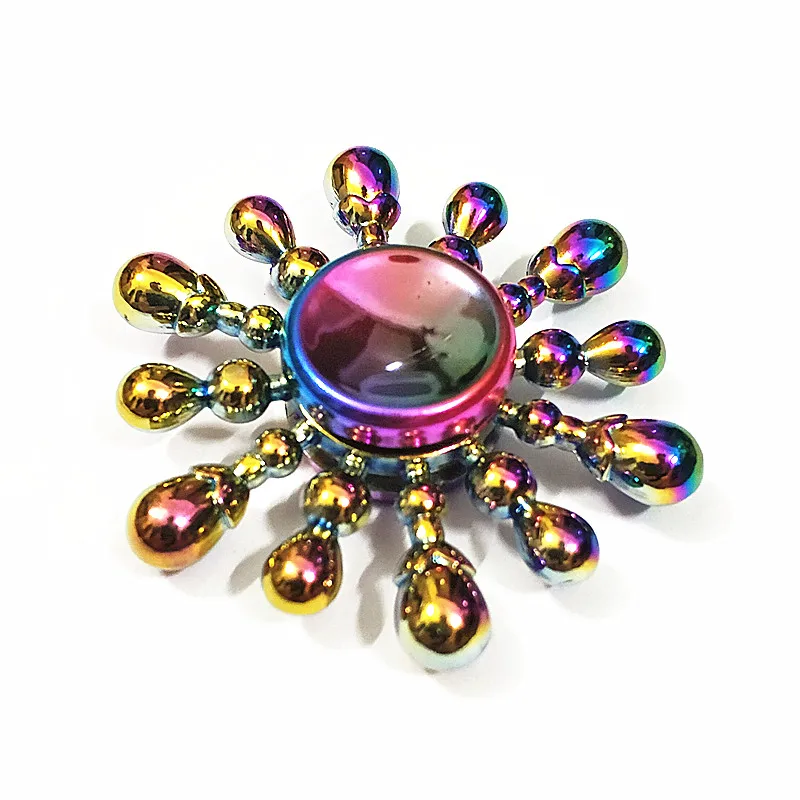 Капли дождя вода высокое качество Спиннер металл радуга дракон ручной палец