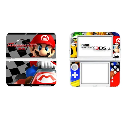 DSLL0002 Супер бумага Марио виниловая наклейка на кожу Наклейка для нового 3DS XL Скины Наклейка s для нового 3DS LL виниловая Защитная Наклейка - Цвет: DSLL0002