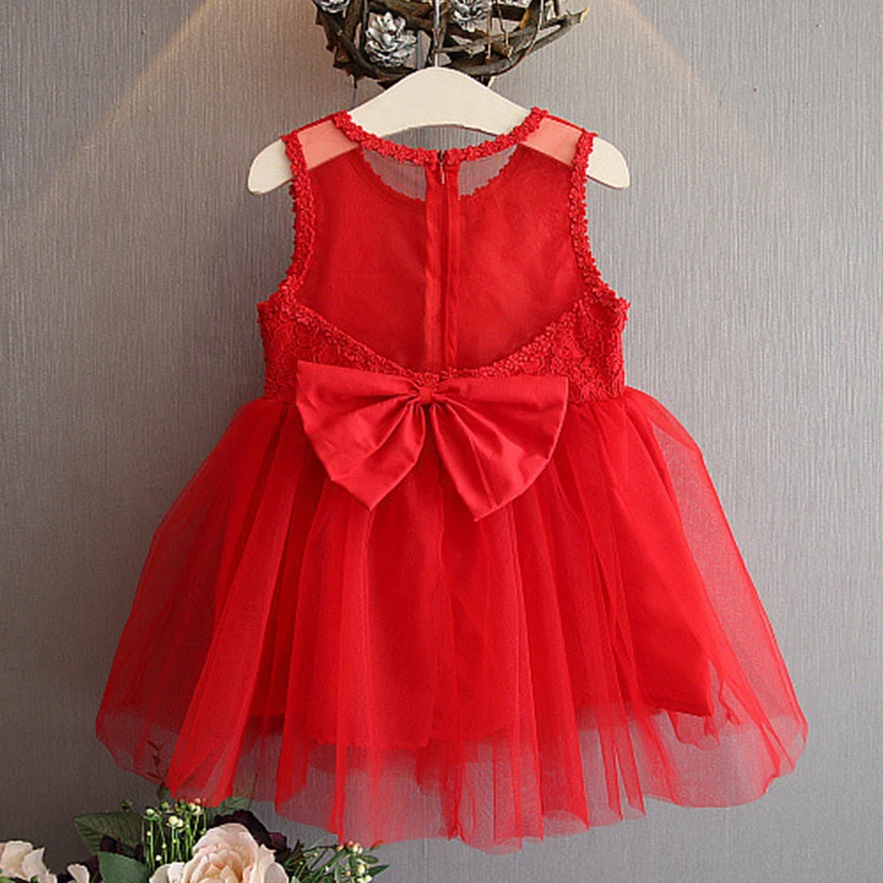 

Hot Sale Summer Girls Lace Ball Princess Dresses Children's Costumes For 2-7Y Kid Clothing Baby Girl Birthday Party Casual Dress