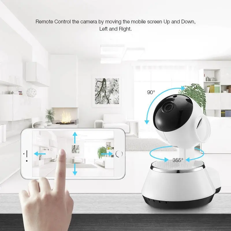 JCWHCAM 720P домашняя IP камера безопасности Беспроводная умная WiFi Wi Fi запись