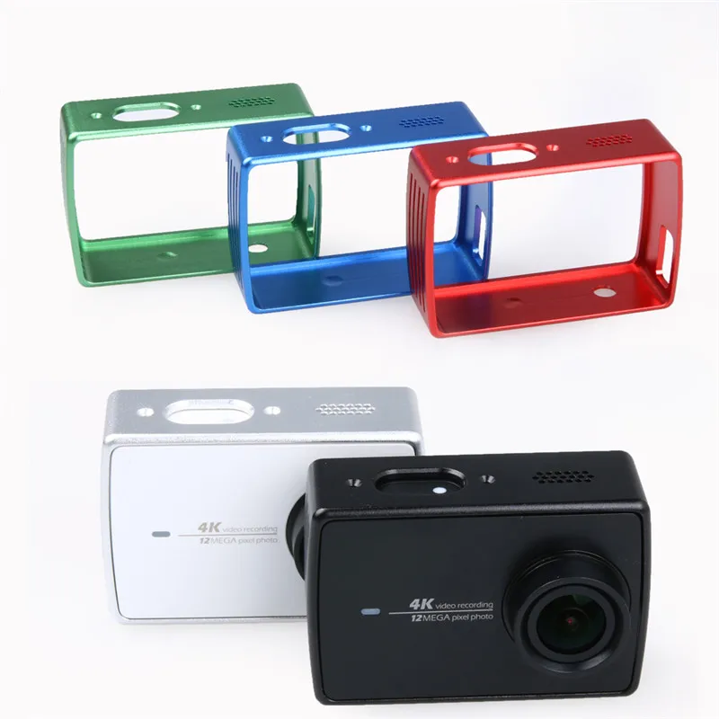 

Aluminum Frame For Xiaomi Yi 2 II 4K Xiaoyi Protective Case Cover with Mount Adapter For Xiaomi YI 4K Action Camera Accessories