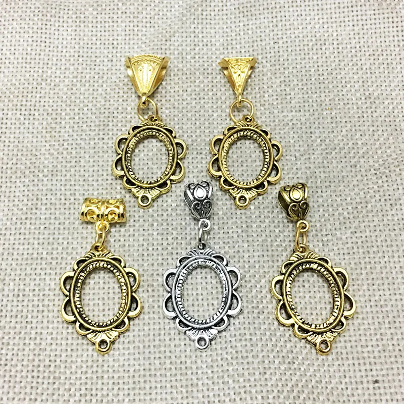 Филигрань Подвески кожаные шнурки для девочек ожерелье Застежка Кабошон Безель