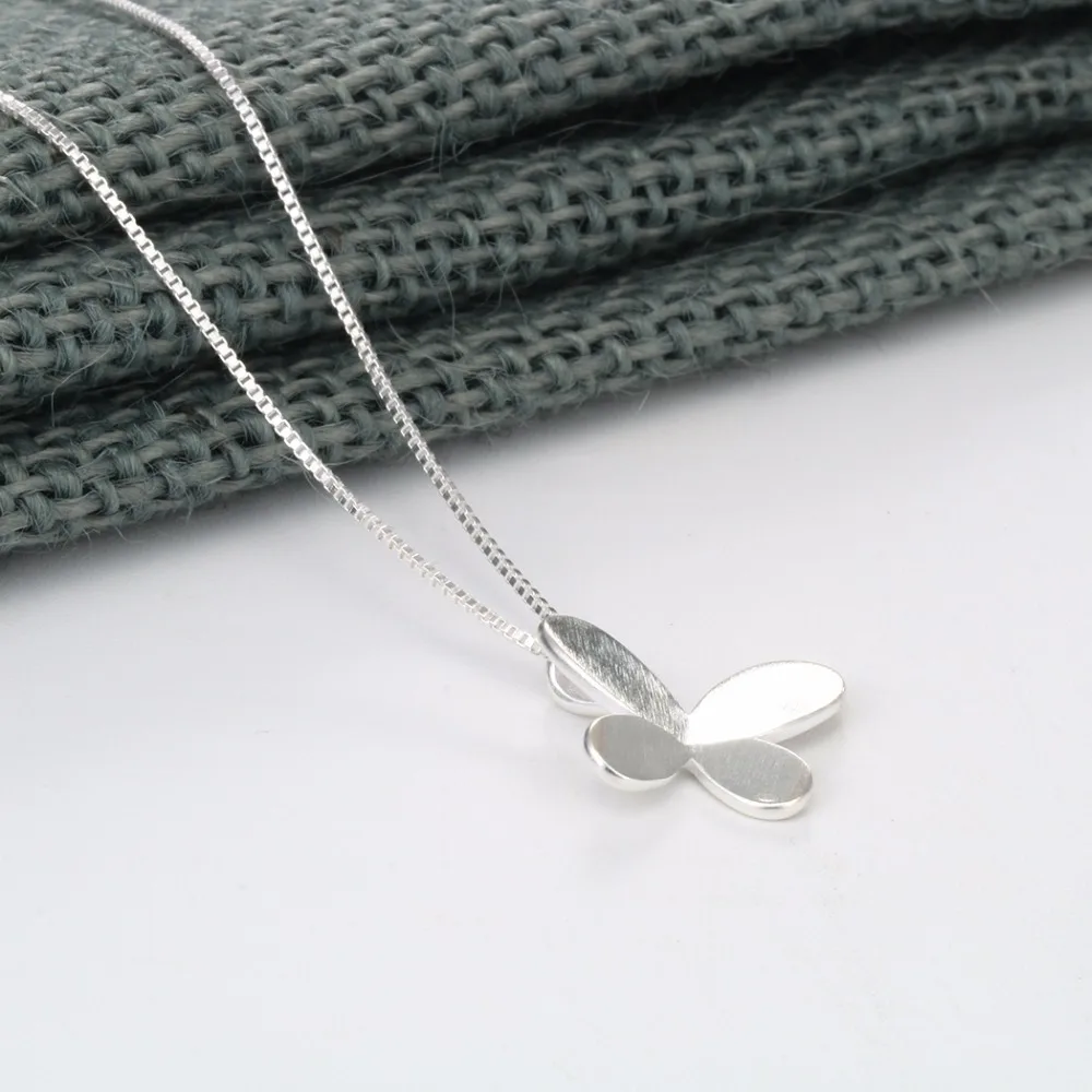 CHENGXUN простые ювелирные изделия серебряный цвет двойной крылья бабочки перо