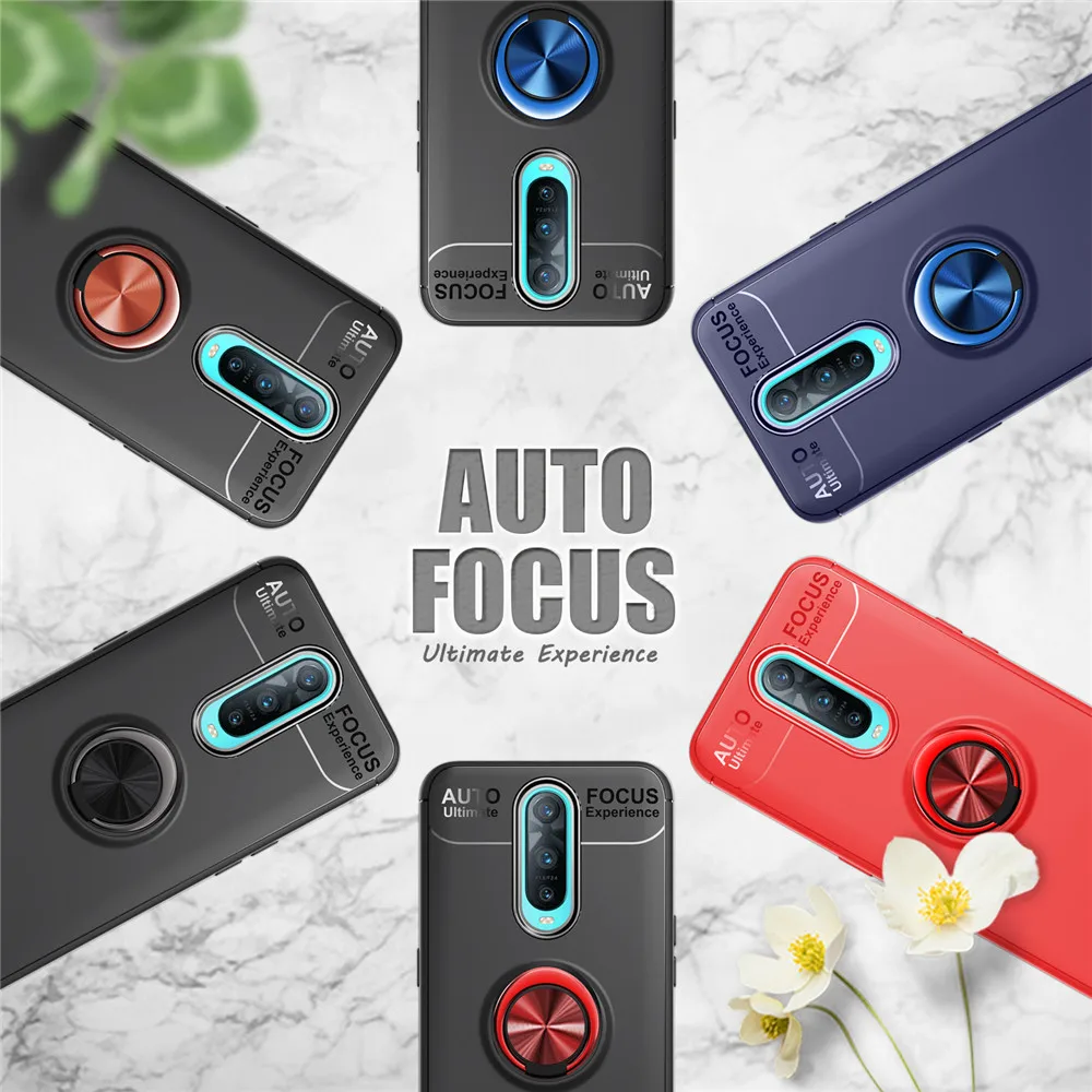 Lenuo Finger Ring All-in-one Case for OPPO R17 PRO Mix color ring bracket back cover Magnetic Car Holder Oppo Pro |