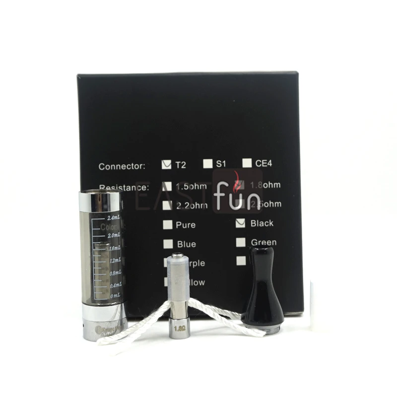 50 шт. оригинальный kanger t2 атомайзер для 510 ego1.8ohm электронная сигарета клиромайзер|t2