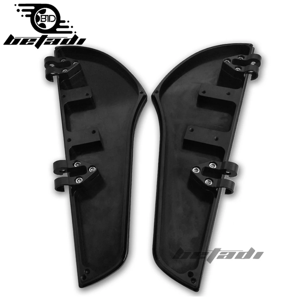 Avant blackPedal repose-pied Plancher Pour Harley Touring Road King Tri Street Glide FLHR FLHX 2000-2019 Softail Heritage Graiss |