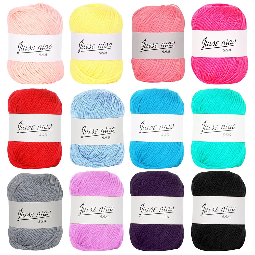 50 г Детская шерстяная пряжа вязаное крючком одеяло свитер шарф модный мягкий