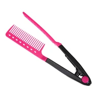 v type fashion hair comb hair straightener combs diy salon haircut hairdressing styling tool barber anti static combs brush