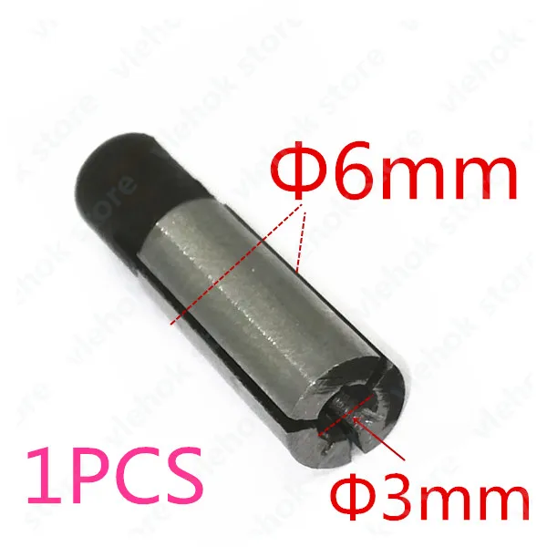 1/2 ''1/4'' 1/8 ''10 мм 8 мм 6 мм 4 мм 3 мм патрон фрезы цанговый адаптер для передачи для Makita BOSCH HITACHI DeWALT Hilti worx - Цвет: 1PCS           6-3mm