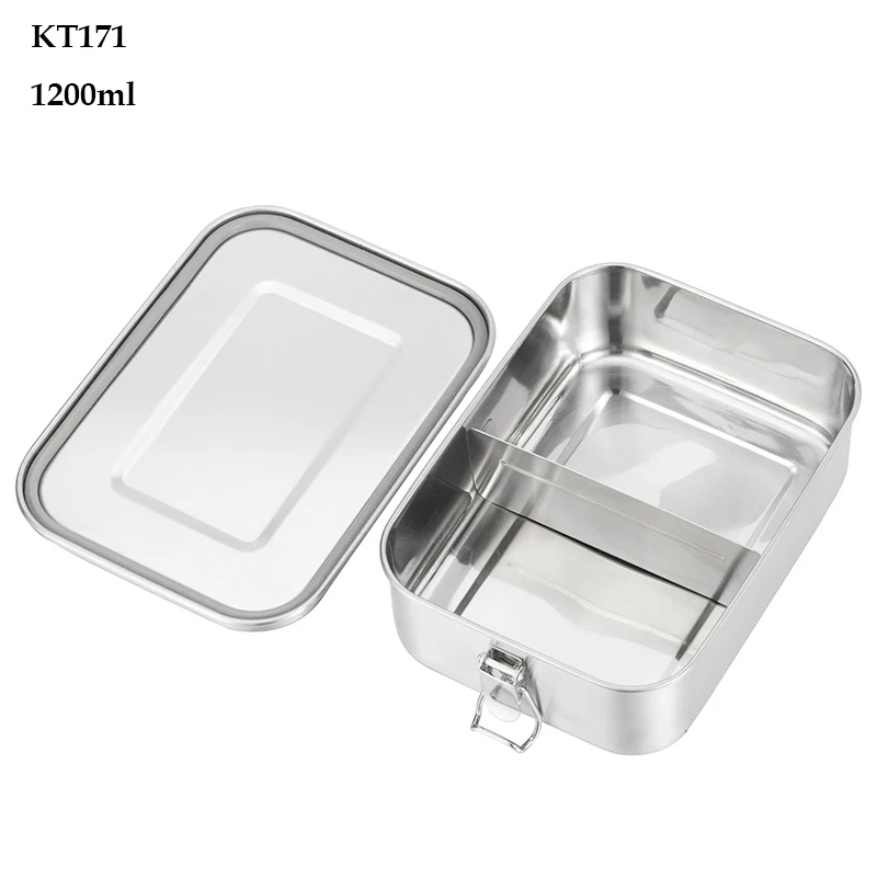 KT171 G. Домашний Ланч-бокс на заказ, детский пищевой контейнер, Bento box, 304, высший сорт, нержавеющая сталь, термо-металлическая коробка для хранения - Цвет: KT171