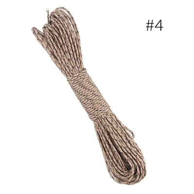 style 4 15 м Dia.4.5mm 7 стенд ядра Паракорд альпинистский Пешие прогулки парашютный шнур кемпинг текстильная тесьма веревка оборудование для выживания на открытом воздухе - Цвет: style 4