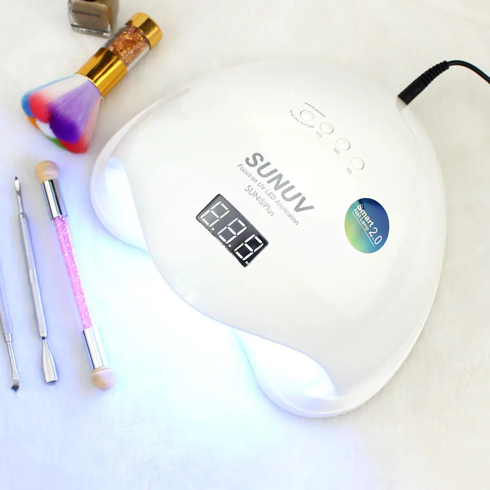 SUNUV Sun5 Plus UV светодиодный 48 Вт аппарат для маникюра сушилка для светоотверждения Гель-лак светотерапия ультрафиолетовая лампа Гвозди оборудование