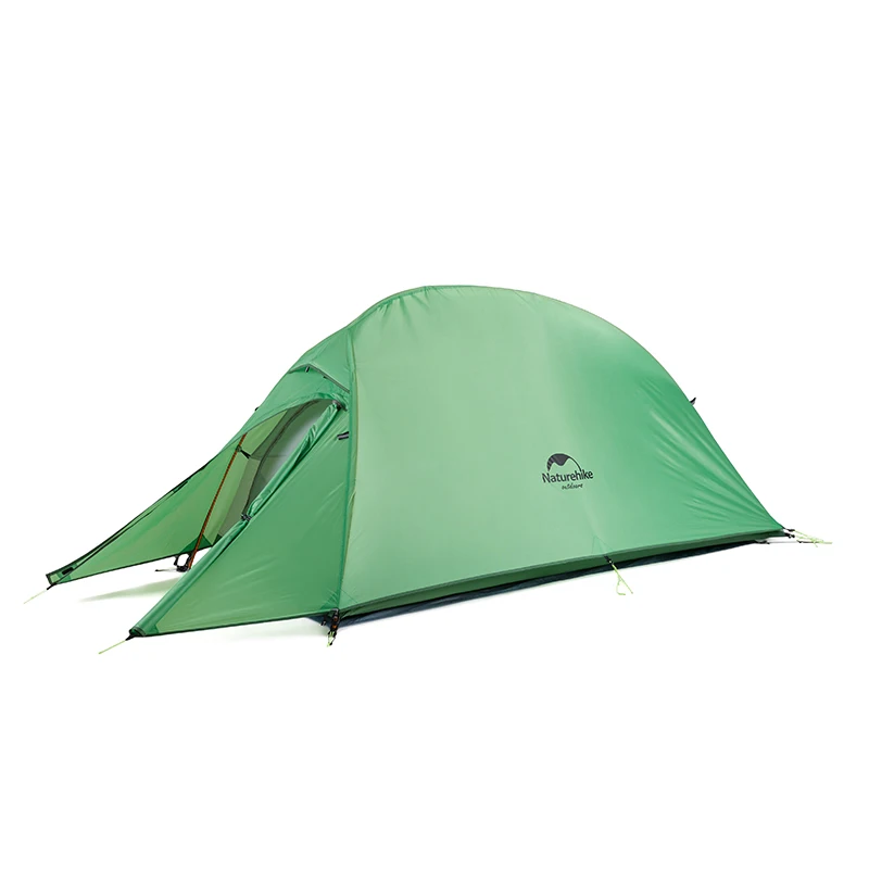 Naturehike Cloud Up 1 одиночный человек 1 человек палатка Открытый Сверхлегкий лагерь палатки обновленная версия NH15T001-T - Цвет: 210T Green