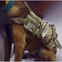 outdoor army tactical dog lost clothes suit vest with accessory kit police dogs pet clothes pet dog accessory with 4 color