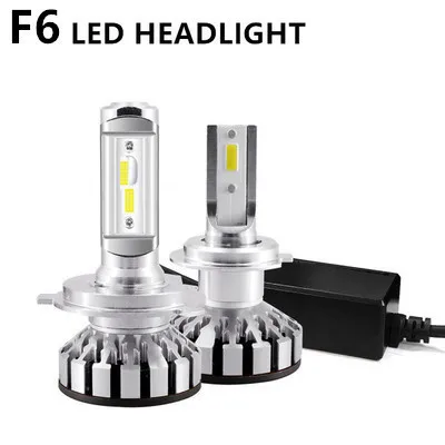 PAMPSEE F6 2 шт. H1 H11 HB3 HB4 9006 H4 H7 LED конверсионный Комплект Анти EMC Авто Автомобильные