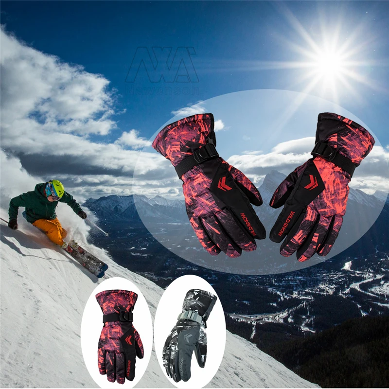 

Winter Ski Snow Snowboard Gloves Motorcycle Riding Windproof Outdoor Sports Cycling Long Gloves