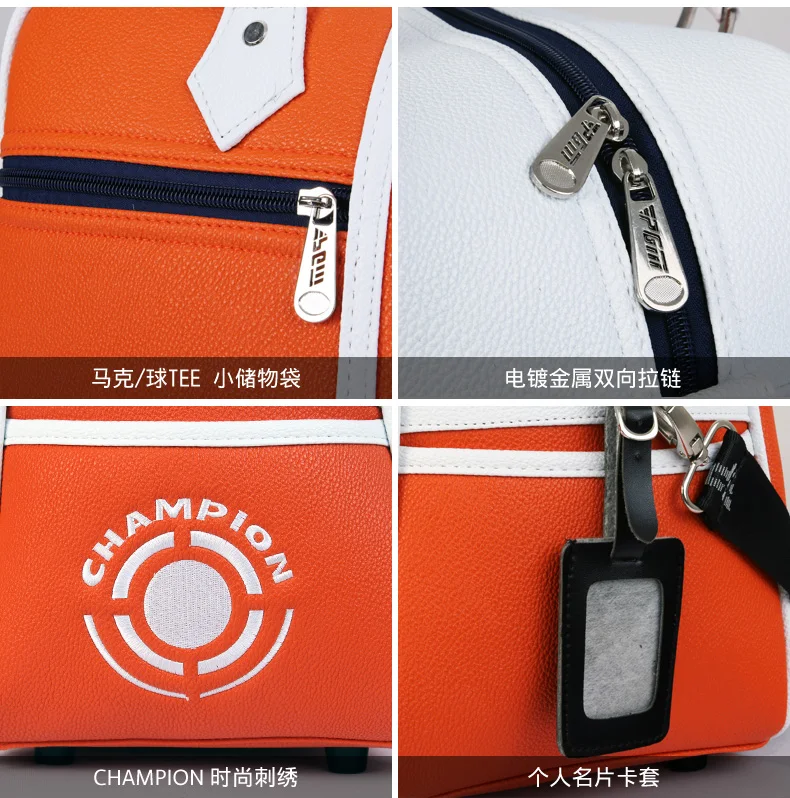 PGM Men Women Golf Clothing Bag Double Layer Large Capacity Sports Travelling Waterproof PU Fashion Bag Ultra Light Portable