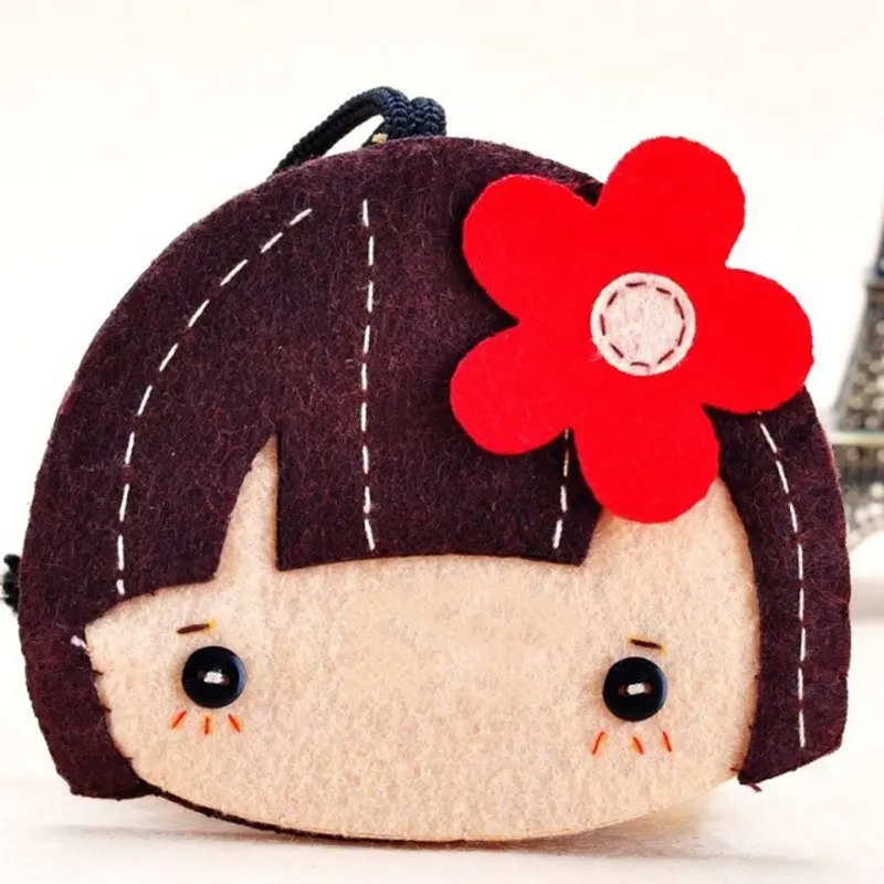 Милый женский держатель для ключей маленькой девочки кольцо украшение кулон