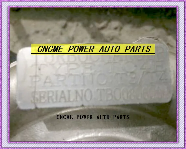 Турбо T3T4 T3 T4 T3/T4 TO4E 5 болтов A/R .63 comp .50 без воды Охлажденный Турбокомпрессор для