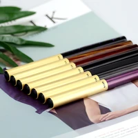 luxury black refill roller ball pen with cute gold brand stationery office business fluent writing pens student gift