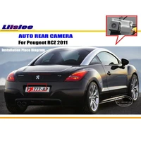 auto license plate light hd ccd night vision car rear reverse camera for peugeot rcz 2011 vehicle parking back up accessories