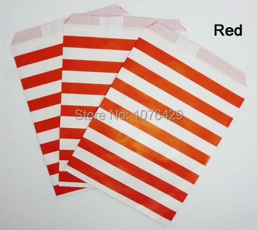 50 шт./2 упаковки красные горизонтальные полосы ручная работа сумки для еды