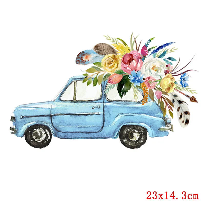 Prajna Life Is красивые теплопередачи Летний стиль утюжок на заплатках красочные перья