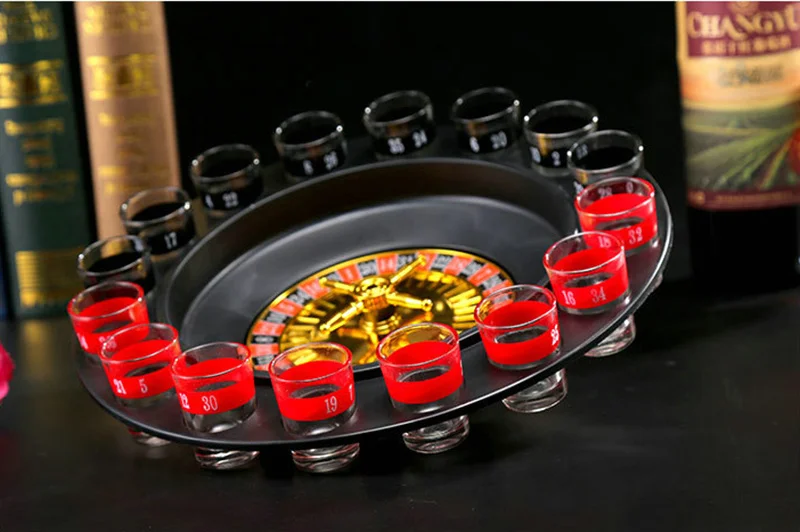 Большой размер русские счастливые игры для вечеринок Рулетка Питьевая игра с 16