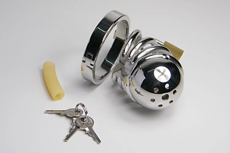 Высококачественная Мужская клетка верности из нержавеющей стали металлический