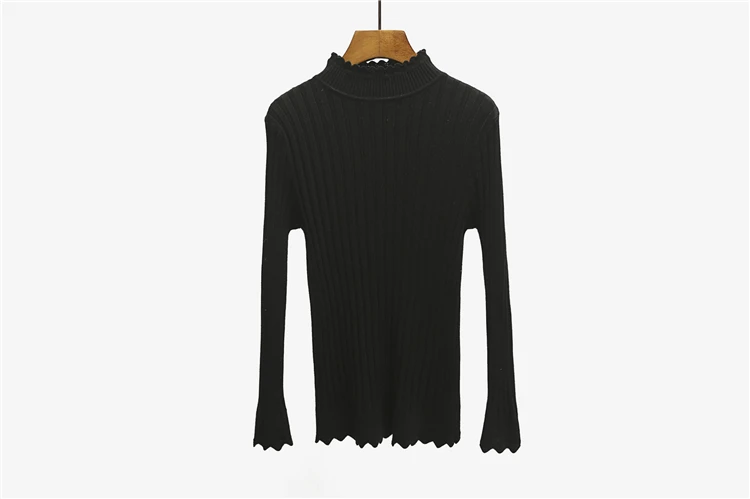 Новинка 2018 Pulover Feminino Inverno осенне-зимние однотонные базовые водолазки с длинными