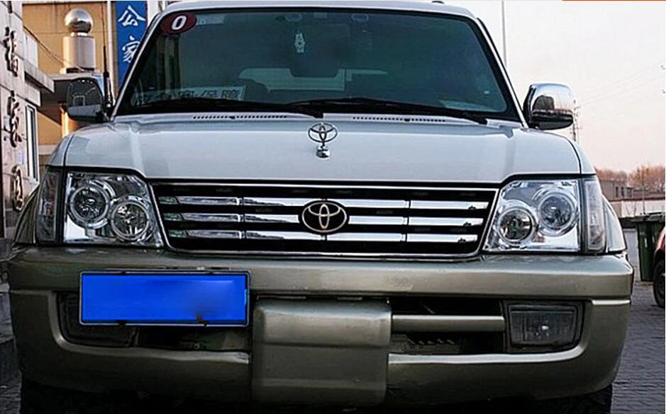 Черный/серебристый один комплект Cruiser FJ90 LC90 FJ90 Prado 3400/2700 1998-2002 фары лампы ангельские глазки автомобильные аксессуары