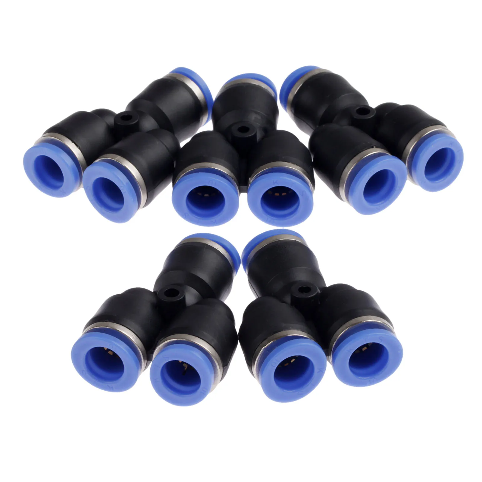 Port Diameter 10mm 5 шт./лот пневматический Запчасти 3 Way воздушный Пневматический разъем Y Union 4/6/8/10/12 мм трубы быстрое частей соединение фитингов пуш-ап в разъемы - Цвет: Port Diameter 10mm