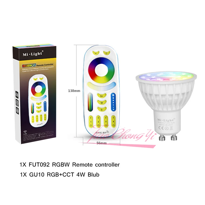 Приглушаемая Светодиодная лампа Mi светильник 4 Вт GU10 RGB CCT(2700 6500K) светодиодные
