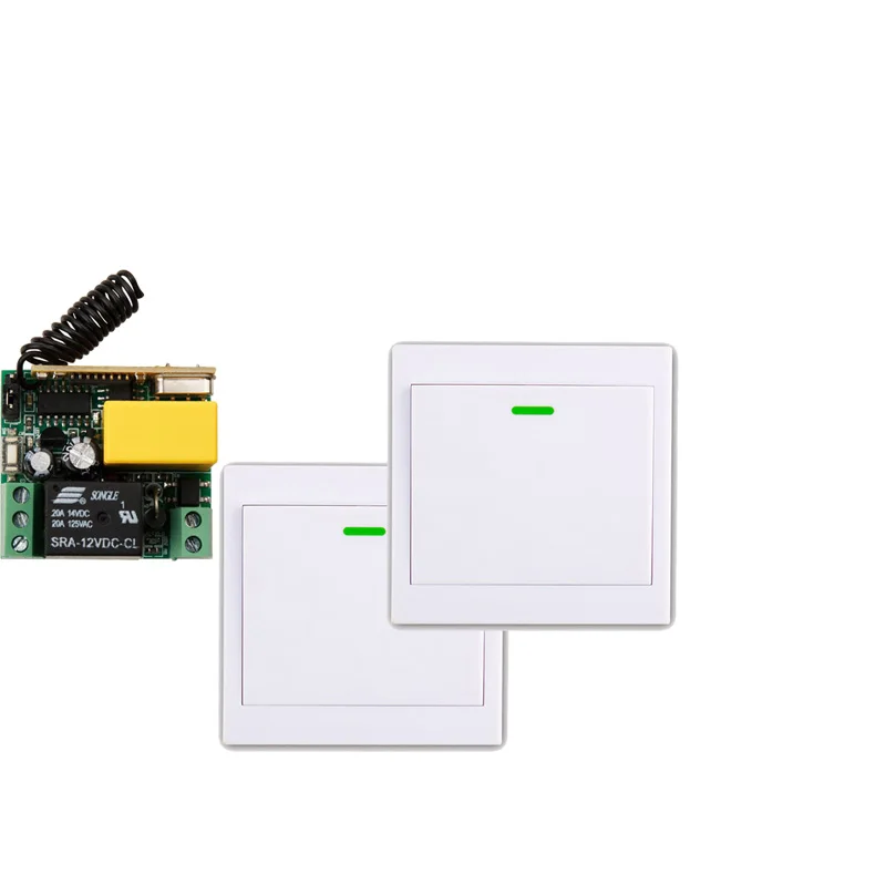 

Smart AC 220V 1CH RF Remote Control Switch System For Stairs Ceiling LED Lamp Light Strips,Receiver +86 Wall Transmitter Remote