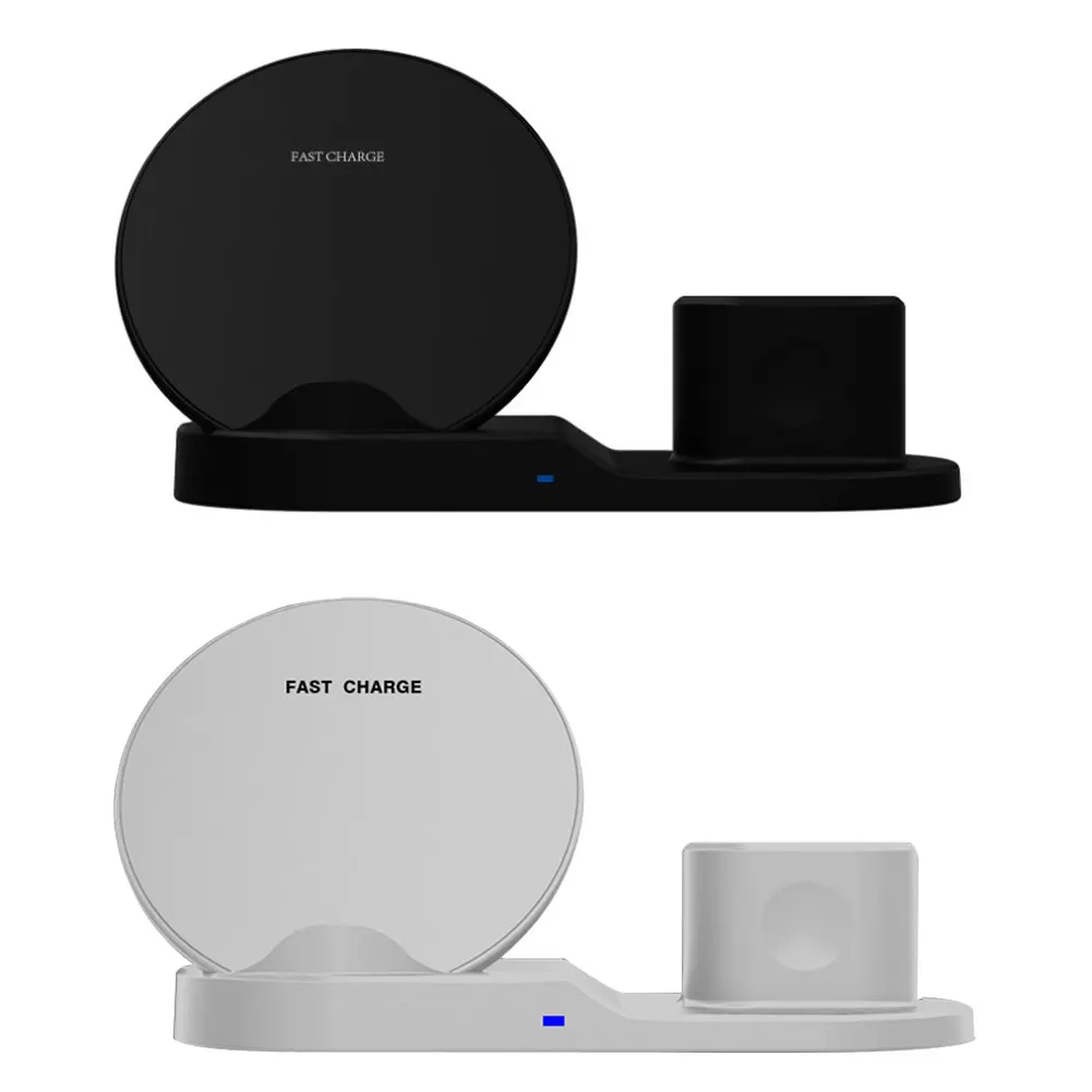 

3 in 1 Fast Wireless Charger Dock Station For Earphone Fast Chargingfor Apple Watch 2 3 4 5 For AirPods Pro For iPhone Samsung