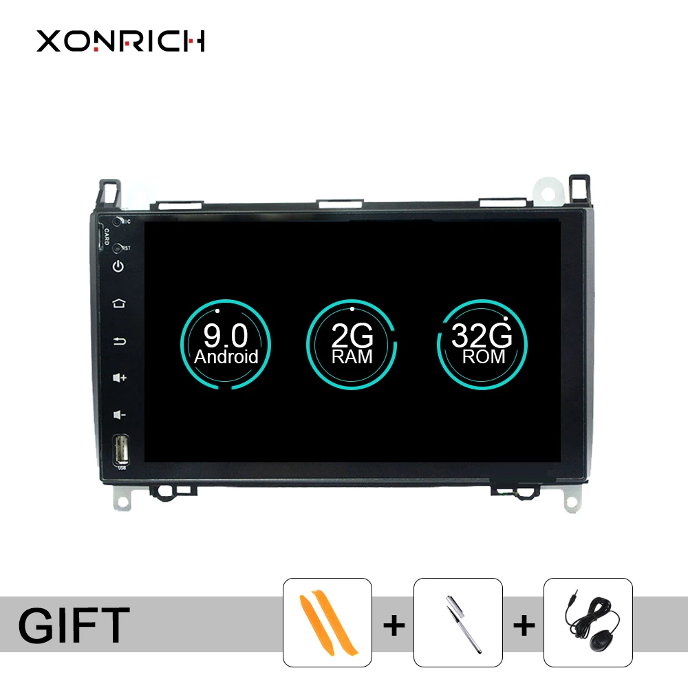Автомагнитола 2 din с GPS-Навигатором android 9 0 для Mercedes Benz B200 A B Class W169 W245 Viano Vito W639 Sprinter