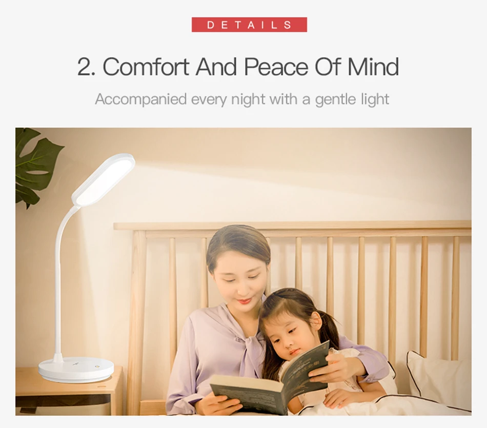 YAGE Led Настольная лампа 1200 мА/ч, Батарея USB настольная лампа с плавной регулировкой сенсорный Настольный светильник шланг Настольный светильник Ночной светильник лампе YG-T405