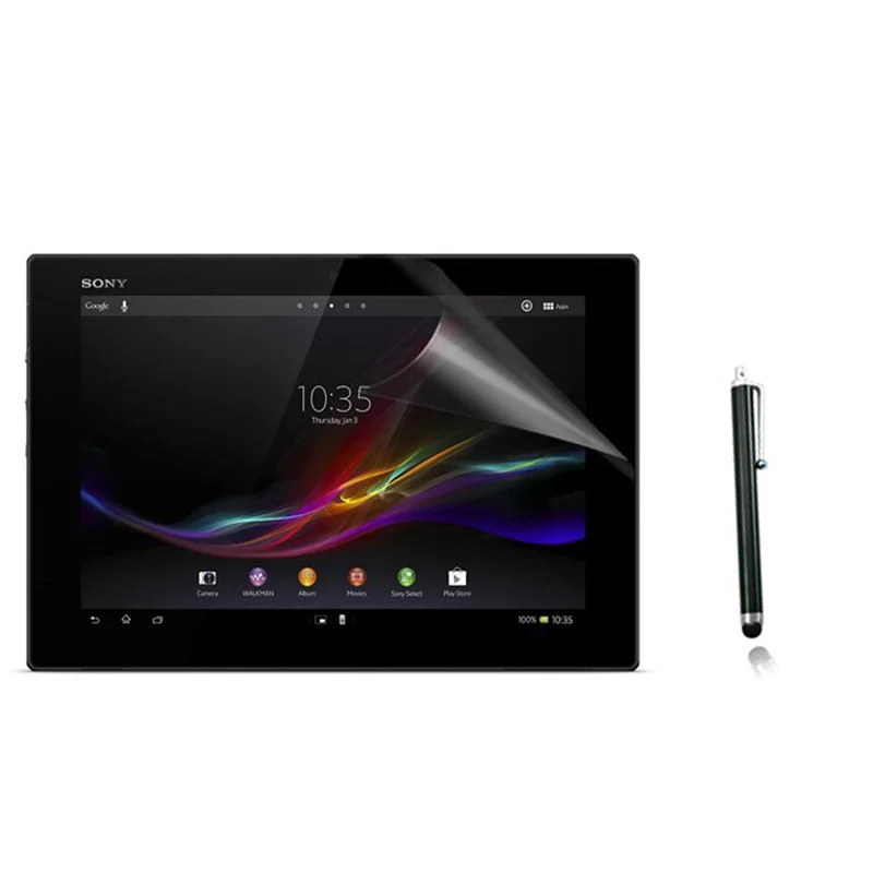 Антибликовая матовая защитная пленка для экрана + 1x Стилус Sony Xperia Tablet Z SO 03E