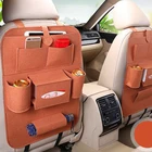 Универсальный автомобильный сумка для хранения на спинку сиденья для заднего сиденья, органайзер с несколькими карманами, аксессуары для сидений, сумка для телефона