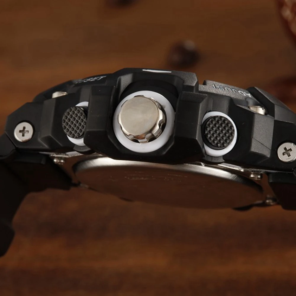 Электронные кварцевые спортивные часы OHSEN мужские наручные с силиконовым