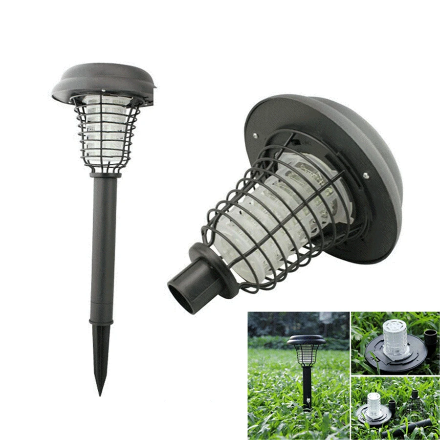 УФ Zapper наружный светодиодный светильник на солнечной батарее газонный с защитой