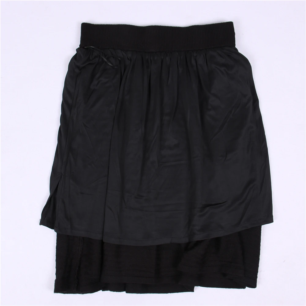 Женская юбка туника осенняя мини корейская мода блестящие вязаные юбки лучшее