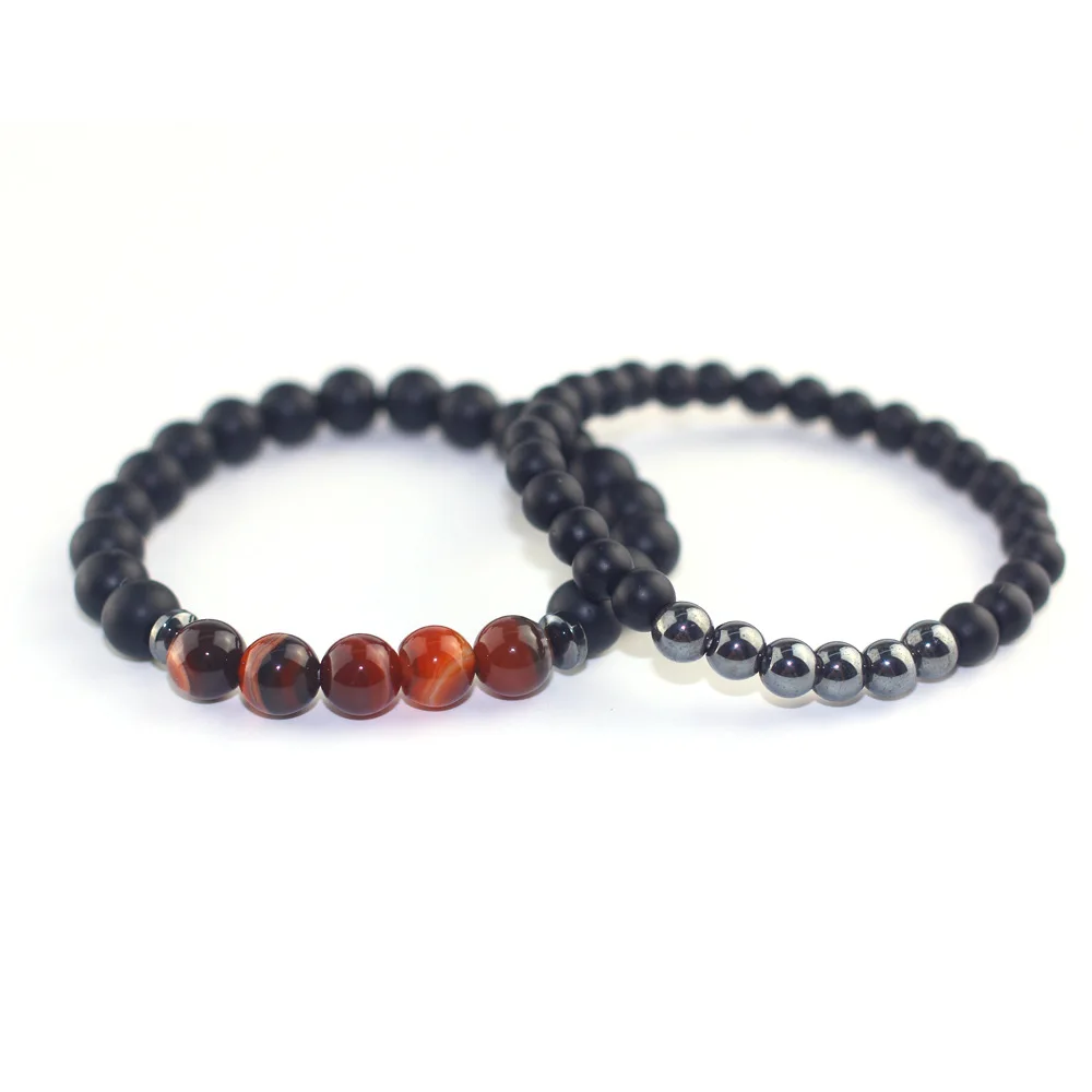 Мужские и женские бусы DANJIE браслет из бусин черной мантры Будда для женщин мужчин