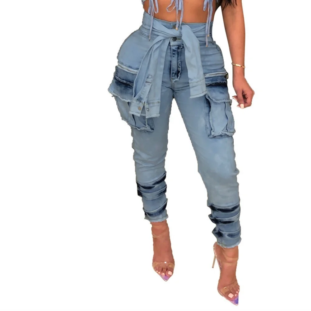 3 вида цветов женские модные джинсы с высокой талией новые сексуальные для