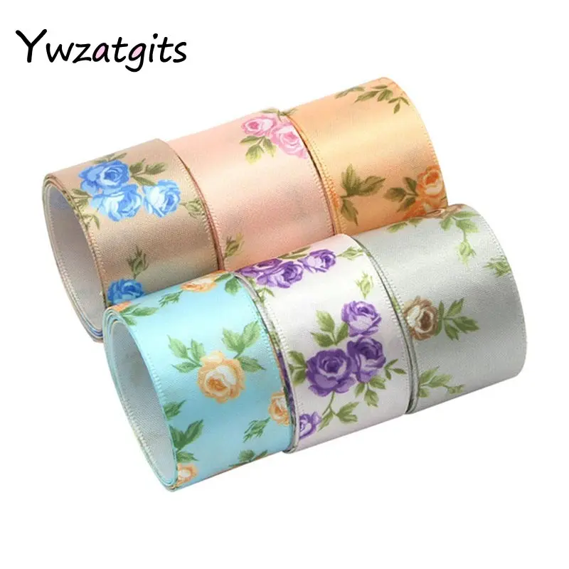Ywzatgits 6 ярдов мульти вариант корсажная/атласная/органза ленты DIY Hairbow ленты аксессуары Швейные принадлежности YT0201