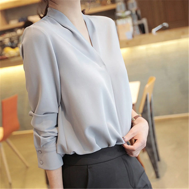 Deodar 2019 женские рубашки с длинными рукавами топы и блузки blusas mujer de moda шифоновая