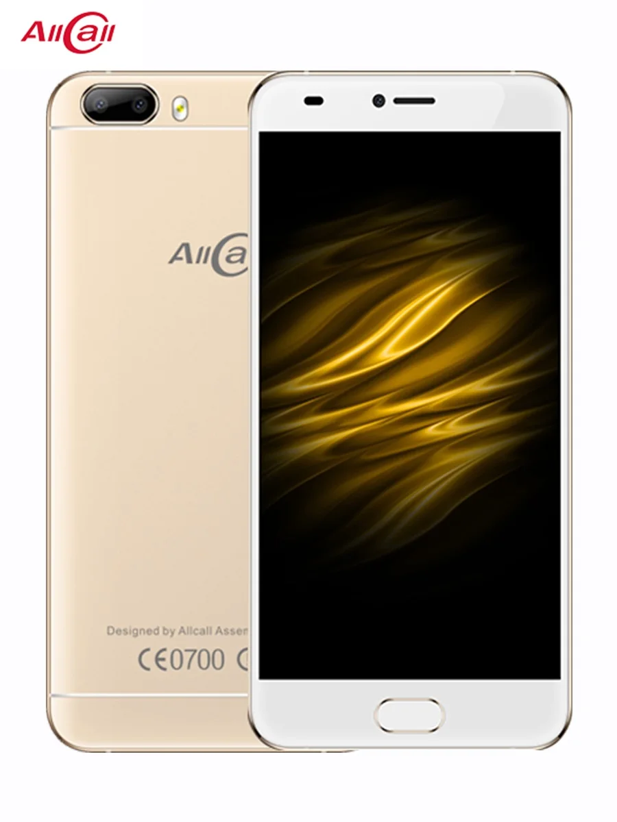 AllCall Bro 5 0 дюймов Touch ID Android 7 3G смартфон MTK6580A 1 ГБ ОЗУ 16 Гб ПЗУ 8 Мп + 2 МП двойная