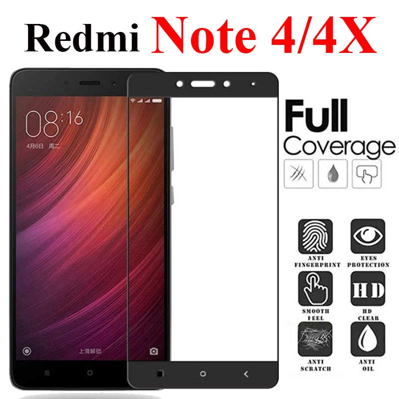 Защитное стекло для экрана ksiomi redmi note 4x xiaomi red mi 4 x tempered x4 note4x note4 armor not xomi