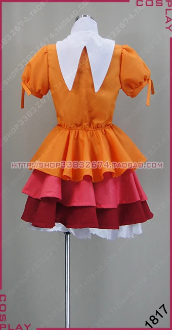 Tsuki Monogatari Ononoki Yotsugi пушистый костюм для косплея платье с головным убором и носками